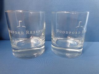 2 Woodford Reserve Lowball Old - Fahsioned Glasses Kentucky Bourbon Distillery