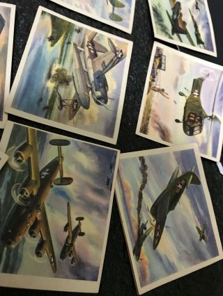 Set Americas Fighting Planes in Action Coca Cola Advertising Cards 3