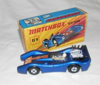 1970s.  Lesney.  Matchbox.  Superfast 61 Blue Shark. ,  All