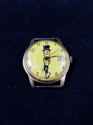 Planters Peanuts Mr.  Peanut Old Vintage Character Watch Swiss Made Wristwatch