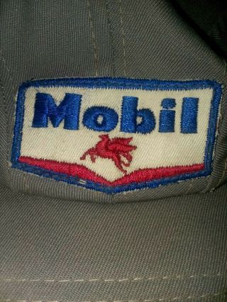 Vintage MOBIL OIL Hat Service Station Uniform Cap Mobiloil Red Pegasus SOCONY 2