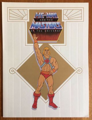 He - Man Masters Of The Universe Filmation/group W Promotional Folder