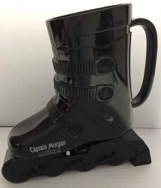 Captain Morgan Black Ski Boot Skiing Promotion Advertising Drinking Cup Mug