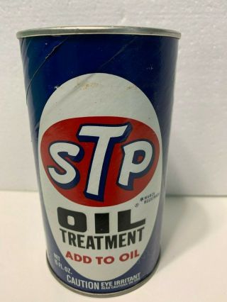 Vintage Stp Oil Treatment Can - Still Full/sealed 15 Fl.  Oz.  Pull Top (a1)