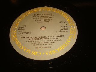 RUDOLF SERKIN Live at Carnegie Hall Dec14 1977 Piano Recital CBS 2LP NM Like 4
