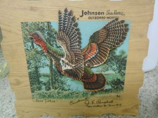 Johnson Sea - Horse Outboard Motors Antique Advertising ;wild Turkey ;