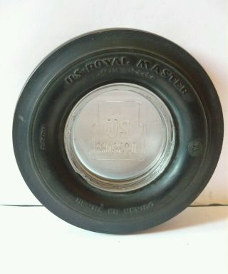 1940s Us Royal Promotional Tire Ashtray Made In Mexico 6.  25 "