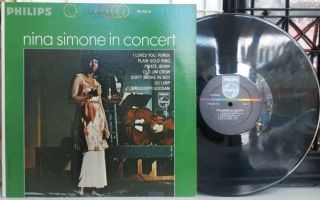 Nina Simone In Concert Lp Stereo - Philips Phs - 600 - 135 - Vg,  Dg Soul/jazz/vocal