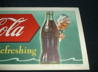 4 1951 COCA COLA COKE SPRITE BOY ADVERTISING INK BLOTTER OLD STOCK 3