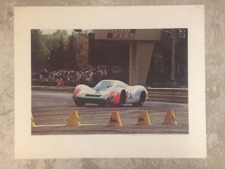 1969 Porsche 908 Coupe At 1000 Km Of Monza R&t Poster Rare Awesome L@@k