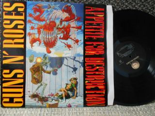 Guns N Roses Ex 07599 - 24148 - 14 Lp Appetite For Destruction Uncensord