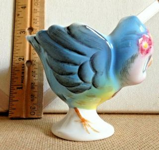 Vintage Lefton Bluebird - A Made In Japan Porcelain CUTE Figurine As An Egg Cup 4