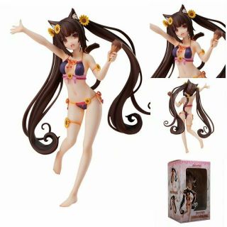 Anime Nekopara Vol.  1 Soleil Opened Chocolat Swimsuit Ver.  Pvc Figure No Box