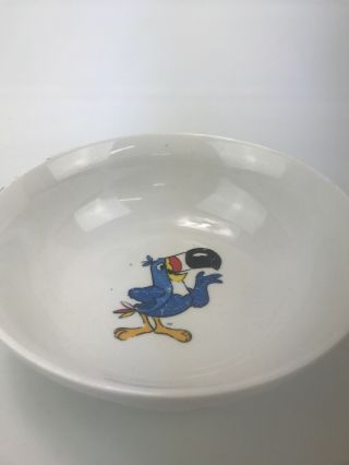 Vintage Toucan Sam Froot Loops Oversize 7 " Cereal Bowl Gibson Kellogg 1999 Fruit