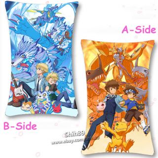 Anime Digimon Adventure Gabumon Agumon Dakimakura Cushion Pillow Case Cover