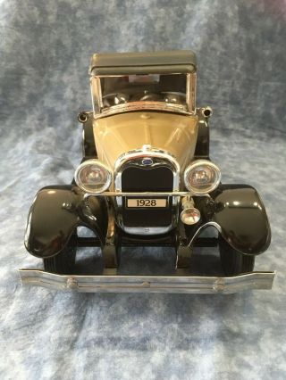 Vintage 1928 Model A Ford Jim Beam Collectible Decanter Car Vintage Empty 3