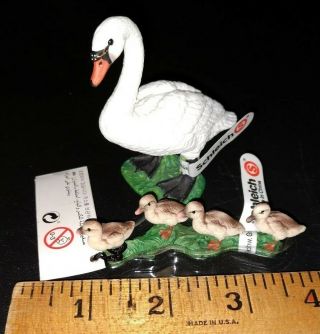 Schleich Swan And Cignets With Tags 136564 And 13655