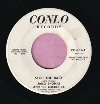 Jamo Thomas " Stop The Baby " Conlo Records Demo Rnb / Mod Listen