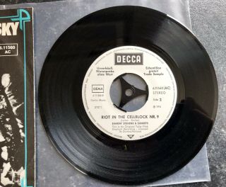 SHAKIN STEVENS AND THE SUNSETS 7” IT CAME OUT OF THE SKY Decca WHITE LABEL PROMO 7