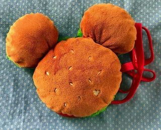 Tokyo Disney Resort Hamburger Mickey Mouse Pass Case Holder Japan Tdl