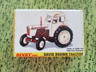 Dinky 325 David Brown Tractor Rare Box Only