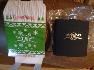 Captain Morgan Rum 6 Oz Flask In Gift Box Cool
