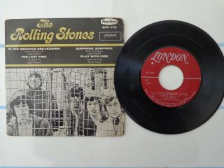 The Rolling Stones 19th Nervous Breakdown Mexican 7 " Ps Ep 1966 Rare Mexico
