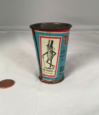 Vintage 1920’s Planters Mr Peanut Tin Measuring Scoop