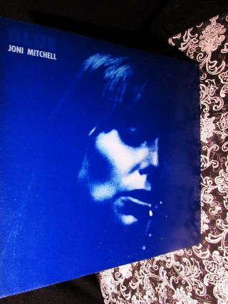 Scarce 1971 Orig " Blue " Joni Mitchell West Coast Melancholy Moody & Breezy Lp