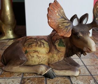 Decorative Moose By G Debrekht Artistic Studios.  Moose Forest Family Series