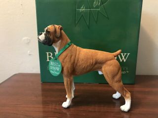 Nib Country Artists Best In Show Fawn Boxer Dog Figurine 01568