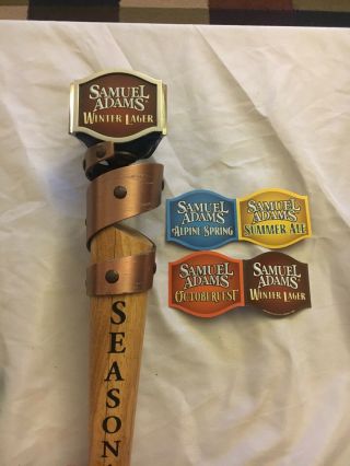 Copper & Wood Samuel Adams Seasonal Ale Beer Tap Handle