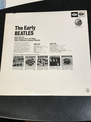 THE BEATLES VINYL “early beatles” LP Apple RIAA 18 love me do P.  S I LOVE 2
