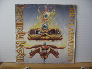 Iron Maiden The Clairvoyant 1988 Emi Records Clear Vinyl 7 " Single Ems 79