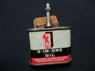 Vintage Tin/3 - In - One Oil/1 Oz.  Tin/metal Spout,  Cap Oil Tin/very Nice/empty Tin