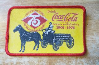 Soda Pop Drink Coca - Cola 75 Years Of Bottled Refreshment 1901 - 76 Patch