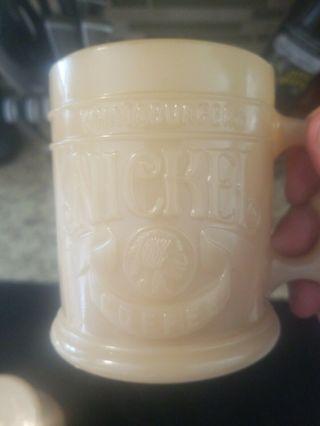 (2) Vintage Whataburger Buffalo Nickel Indian Head Coffee Mug / Cup 6