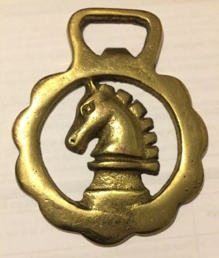 Old Vtg Collectible Brass Horse Head And Neck Animal Beer Bottle Opener 3