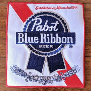 Large 7x8 Pabst Blue Ribbon Beer Pbrembroidered Back Patch Iron On
