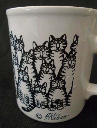 Vintage 80s Kliban Cat Mug Kiln Craft England 3