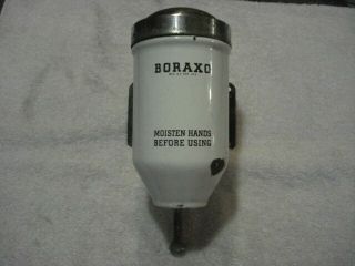 Vintage Porcelain Boraxo Wall Mount Soap Dispenser From 1948 Auto Parts Store