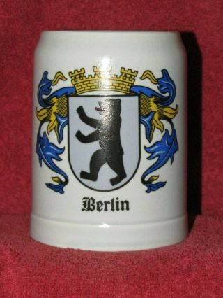 Anheuser Busch Budweiser Beer Mug Stein Called German City Berlin