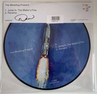 The Wedding Present Jump In The Waters Fine Signed 10” Picture Disc Vinyl Single