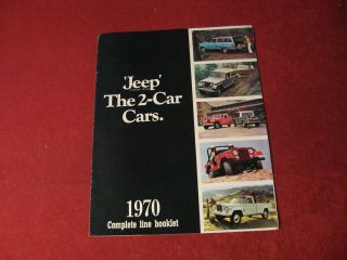 1970 Jeep Cherokee Cj Truck Booklet Sales Brochure Old Vintage Willys