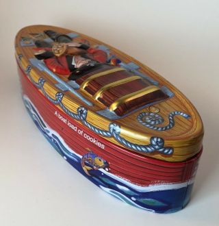 Vintage Trader Joe’s Collectors Tin Pirate Cookie “Boatload Of Cookies” RARE 3