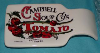 Vintage 2000 Campbell ' s Soup Kids Porcelain Spoon Rest Bright Red Tomatoes 3