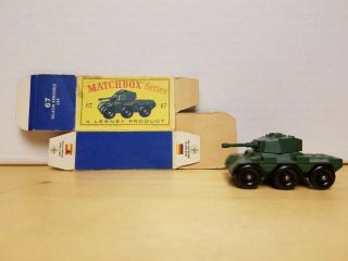 Matchbox Lesney Saladin Armoured Car No.  67 & Box