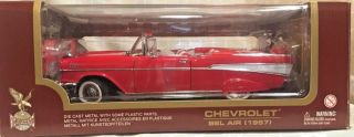 1957 Chevrolet Chevy Bel Air Convertible Road Legends 1:18 Metal Die Cast Model