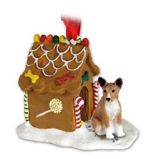 Basenji Dog Ginger Bread House Christmas Ornament