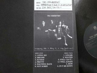 THE CRANBERRIES Everybody Else Is Doing It So Why Can ' t We? Rare Ltd Ed Vinyl UK 7